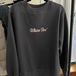 White Fox Navy Logo Crewneck Sweatshirt